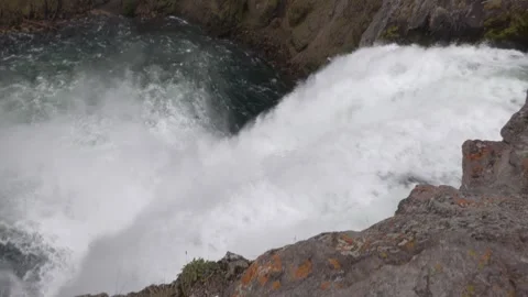 Upper Falls of the Yellowstone River. Yellowstone National Park Stock Footage 318457731