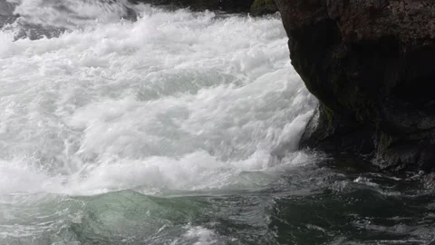 Upper Falls of the Yellowstone River. Yellowstone National Park Stock Footage 318457764