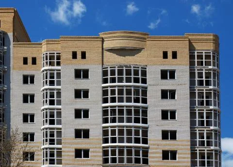 The upper floors of multistory building Stock Photos
