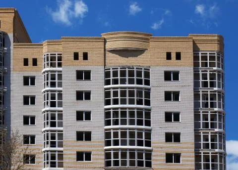 The upper floors of multistory building Stock Photos