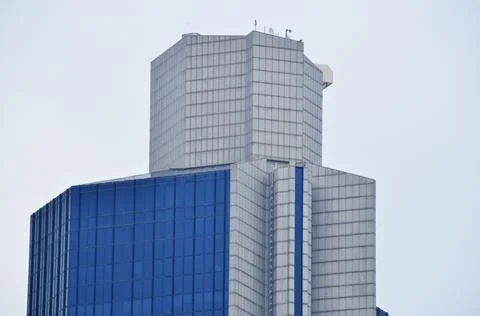 The upper floors of the skyscraper. Stock Photos