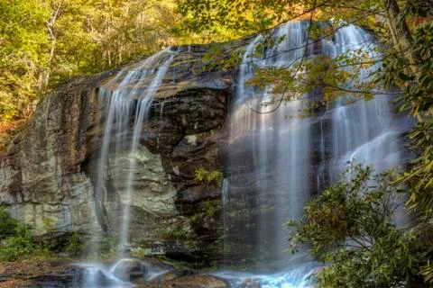 Upper Glen Falls Closeup Stock Photos