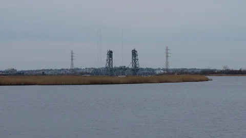 Upper Hack Lift bridge In New Jersey Stock Footage 106356155