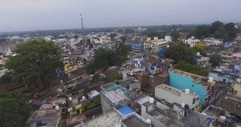 Upper Himalayas town  Ramnagar,Uttarakhand Stock Footage 121434510