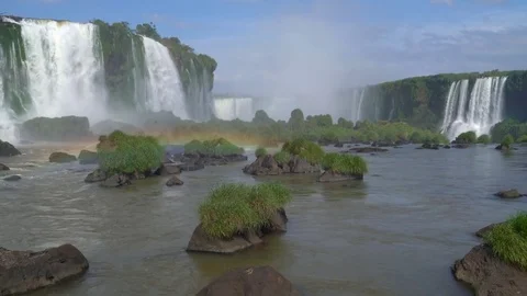 Upper Iguacu Falls Stock Footage 73228634
