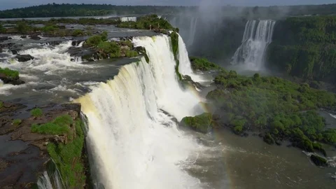 Upper Iguacu Falls Stock Footage 73229379