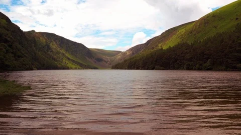 The Upper Lake at Glendalough, County Wicklow, Ireland Stock Footage 101643553