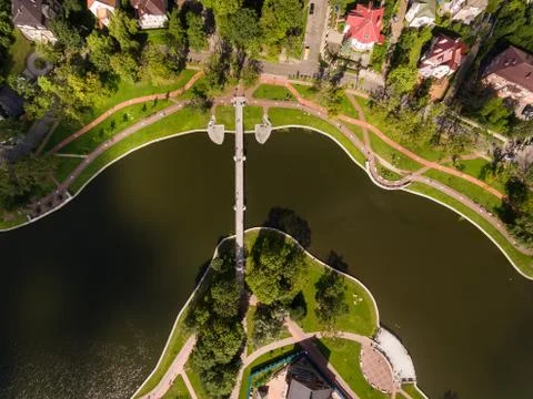 Upper Lake, top view Stock Photos