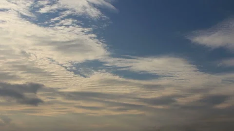 Upper layer clouds waves Stock Footage 53137359