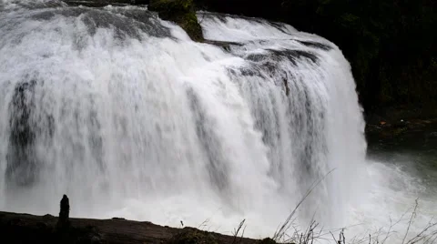 Upper Lewis River Falls, Gifford Pinchot National Forest, Washington Stock Footage 69005575