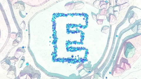 Upper to Lowercase Transform of Letter E in Cartoon Style. Stock Footage 253041655