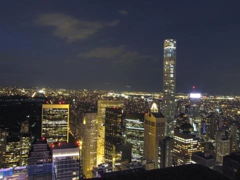 Upper Manhattan Night Stock Photos