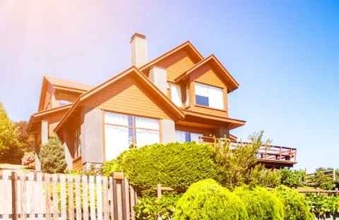 Upper middle class house Stock Photos