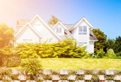 Upper middle class house Stock Photos