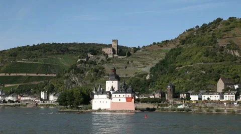 Upper Middle Rhine Valley Stock Footage 861457