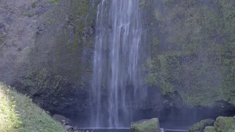 Upper Multnomah Falls Slow-Motion Video Stock Footage 265885205