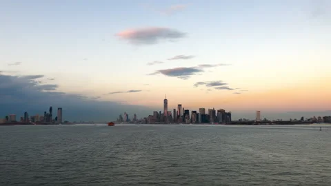 Upper New York Bay Hyperlapse Stock Footage 172174705