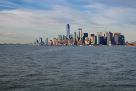 Upper New York Bay Hyperlapse Stock Footage 172337773