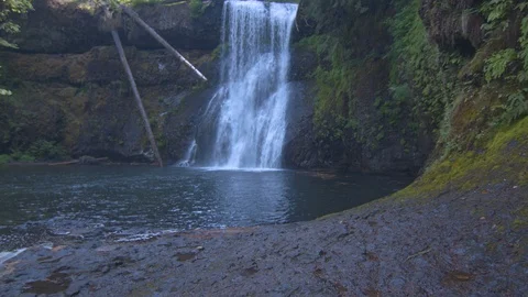 Upper North Falls at Silver Fall Stock Footage 91264988