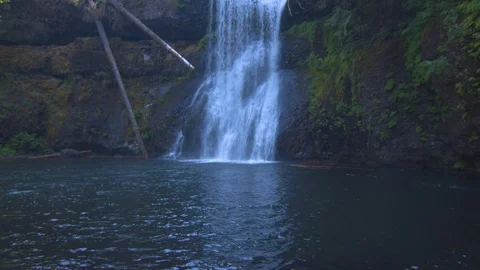 Upper North Falls at Silver Falls Stock Footage 91265548