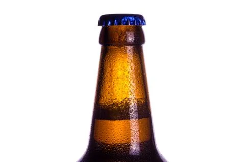 The upper part of the closed bottle Stock Photos