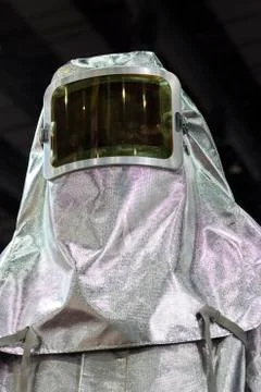 Upper part of the fire-resistant suit for firefighter Stock Photos