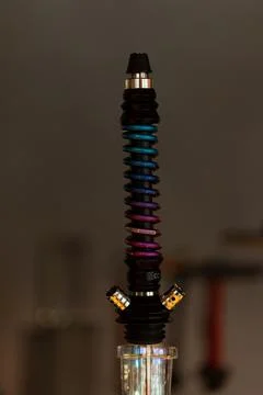Upper part of the hookah,close-up Stock Photos