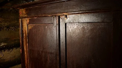 Upper part of the old  cupboard Stock Footage 120602210