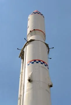Upper part of a space rocket Stock Photos