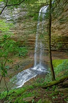 Upper Piney falls in Tennessee Stock Photos