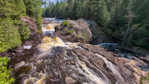 Upper Potato River Falls Video stock 278376707