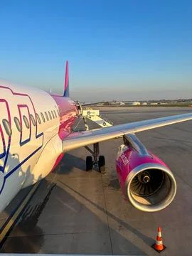 Upper side view of plane Stock Photos