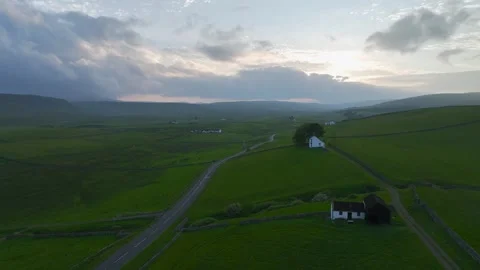 Upper Teesdale and River Tees from a drone, Forest-in-Teesdale, County Durham Stock-Footage 277669694