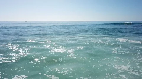 Upper Trestles Surfing San Clemente, California Summer Big Swell Stock Footage 89505631