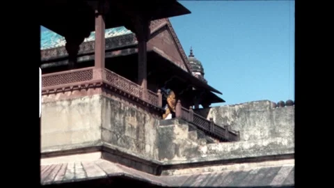 Upper View of Historic Site Stock Footage 276292840