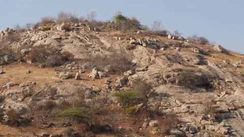 Upper view of rock mountain, Rock mountain close view Stock Footage 151937660