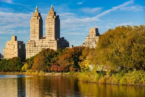 Upper West Side and Central Park in Fall, New York Stock-Fotos