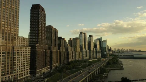Upper West Side Apartment Buildings  Manhattan, New York USA Summer 2022 Stock Footage 157955267