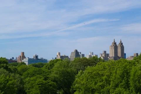 Upper West Side from the Metropolitan museum Stock Photos