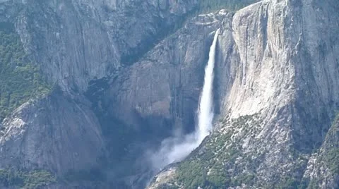 Upper Yosemite Falls Stock Footage 11861085