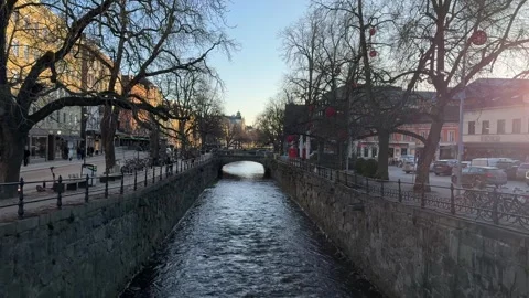 Uppsala city view Video stock 328831106