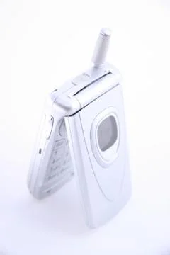 Upright cellular phone Stock Photos