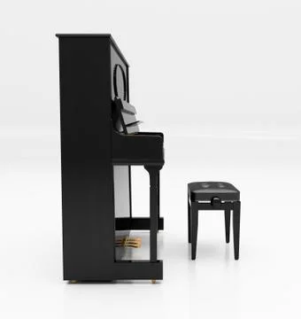 Upright piano Stock Illustration