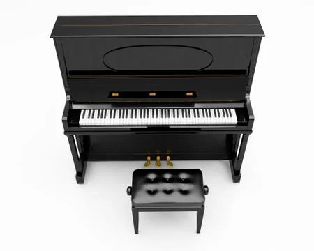 Upright piano Stock Illustration
