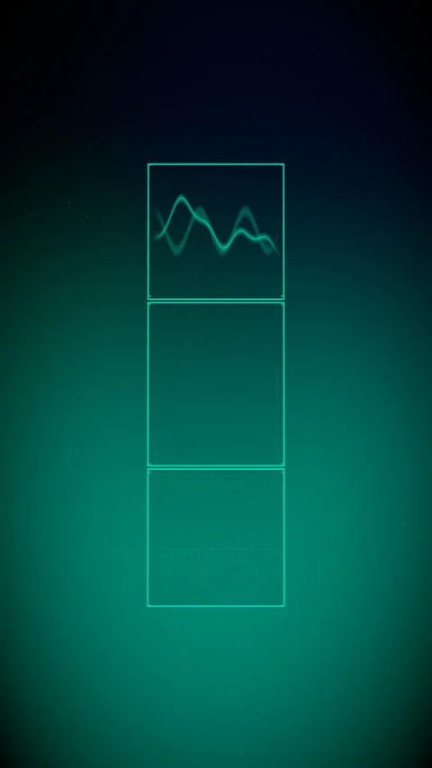 Upright sliding movement showcasing a towering spatial UI, Vertical 9:16 4K Stock Footage 338432648