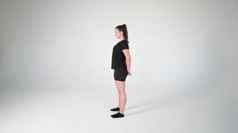 Upright standing posture Stock Footage 314194522