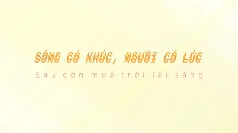 UPS AND DOWNS in Vietnamese white background text mask with chromatic glow depth Stock Illustration