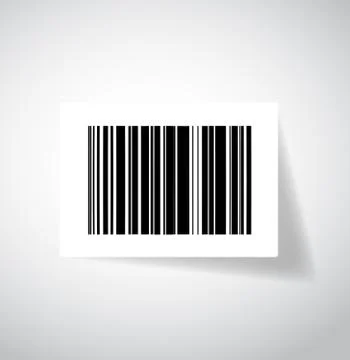 Ups barcode sticker illustration design Illustrazione stock