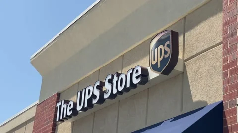 The UPS Store - Exterior - Sign Stock Footage 197333585