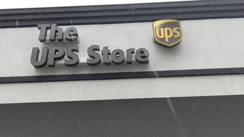 The UPS Store Signage Stock Footage 152082981